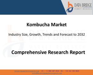 Kombucha Market Size, Growth, Trends, Forecast to 2032