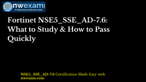 NSE5_SSE_AD-7.6 Exam Prep: Study Guide & Sample Questions