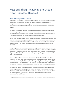 Hess and Tharp: Mapping the Ocean Floor - Student Handout
