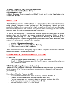 1000 Hills Moosturizer: Strategic Growth Recommendations