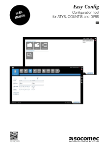 Easy Config User Manual for ATYS, COUNTIS, and DIRIS Devices