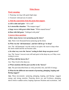 White Horses Poem Analysis Worksheet