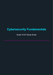 Cybersecurity Fundamentals: Grade 10 ICT Study Guide & Glossary