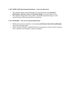 Toxic Gas Detector & Fire System Alarm Philosophy: IEC & ISA Standards