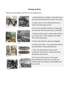 Sorting Activity: Transatlantic Slave Trade Stages