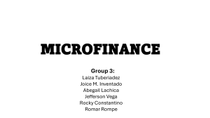 Microfinance Group Project: KTL Loans Services Overview