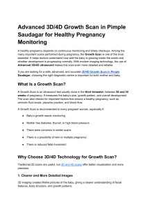 3D/4D Growth Scan: Healthy Pregnancy Monitoring in Pimple Saudagar