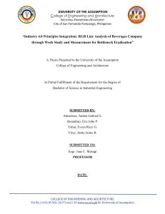 RGB Line Analysis: Bottleneck Eradication via Work Study