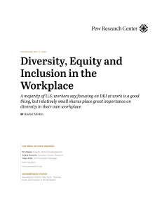 DEI in the Workplace: Pew Research Report