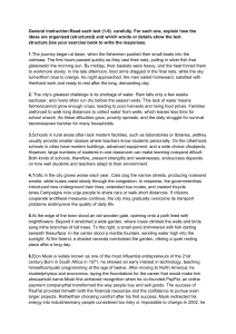 Text Structure Analysis Exercise: Reading Comprehension Practice