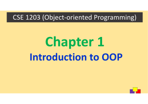 OOP Introduction: Encapsulation, Abstraction, Inheritance, Polymorphism