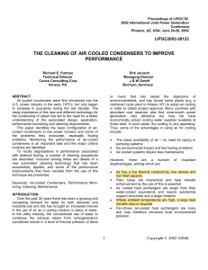 Air-Cooled Condenser Cleaning for Improved Performance
