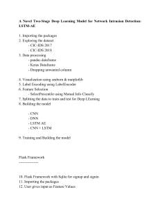 Network Intrusion Detection with LSTM-AE Deep Learning