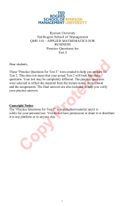QMS 110 Business Math Practice Test 2 Questions