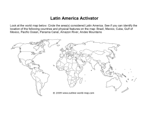 Latin America Map Activity: Identify Countries & Features