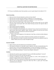 Accounting Midterm Review: Conceptual Questions for Exam Prep