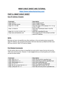 Nmap Cheat Sheet & Tutorial: Essential Commands for Network Scanning