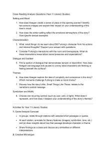 Small Things Like These: Year 11 Literary Analysis