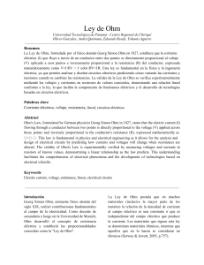 Ley de Ohm: Experimento y Verificaci&oacute;n