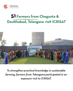 Telangana Farmers Learn Sustainable Farming at ICRISAT Visit