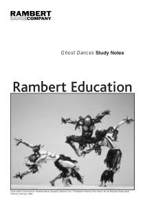 Ghost Dances Study Notes: Christopher Bruce Ballet Analysis | Rambert