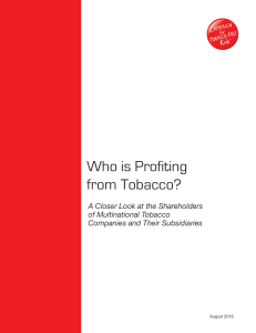 Tobacco Company Shareholders: Who Profits?