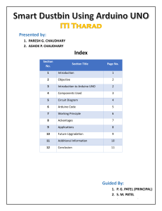 Smart Dustbin Using Arduino UNO: Design, Code & Applications