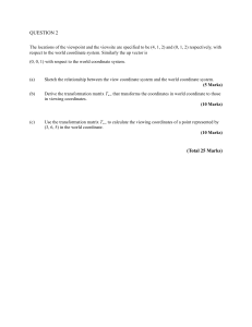 Coordinate Transformation Exam Question