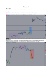 Trading Journal: Futures Trading Strategies & Analysis