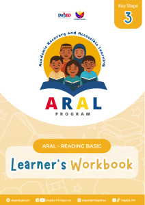 ARAL Reading Basic Workbook Key Stage 3