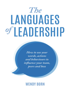 The Languages of Leadership: Book Praise & Intro