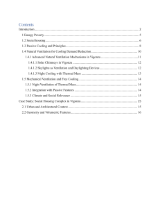 Passive Cooling in Social Housing: Vigonza Case Study