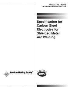 AWS A5.1 Carbon Steel Electrode Specification for Welding