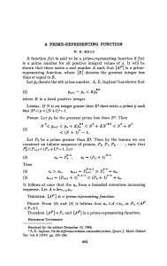 Mills' Prime-Representing Function: A Number Theory Proof