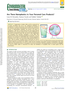 Nanoplastics in Personal Care Products: A Study on Facial Scrubs