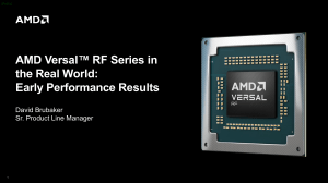 AMD Versal RF Series Early Performance Results