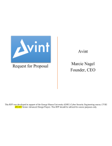 GMU CYSE 492/493 Senior Design Capstone RFP: ML/NLP Threat Intelligence