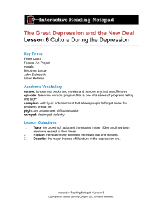 Lesson 6: Culture During the Great Depression