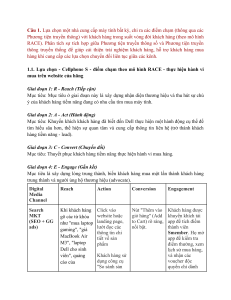 Anal&yacute;za z&aacute;kazn&iacute;ckej cesty Cellphone S modelom RACE