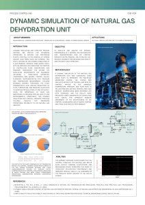 Natural Gas Dehydration Unit Dynamic Simulation Lab Report