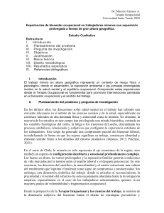 Experiencias de bienestar ocupacional en mineros de altura geogr&aacute;fica