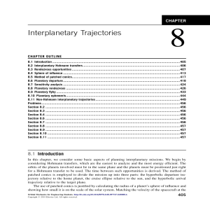 Interplanetary Trajectories: Hohmann Transfers & Rendezvous