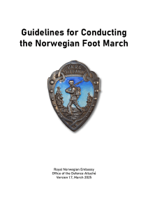 Norwegian Foot March Guidelines: Requirements & Event Procedures