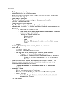 Modernism: Key Concepts, Themes & Influences