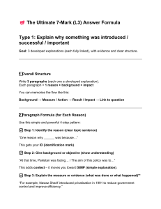 7-Mark Essay Formula: Ace Your History/Social Science Exams