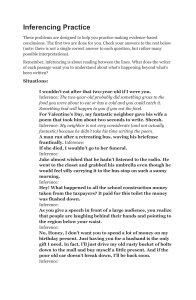 Inferencing Practice (Situations)