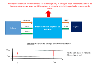 Interface Capteur Arduino : Exigences du Projet