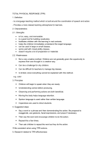 Total Physical Response (TPR): Method, Principles & Effectiveness