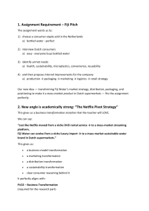 Fiji Water Business Transformation Pitch: Mass-Market Sustainable Strategy