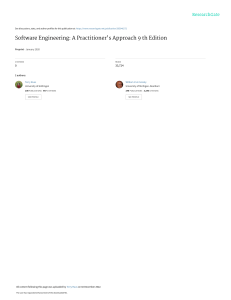 Software Engineering: A Practitioner's Approach 9th Ed. - Data Science